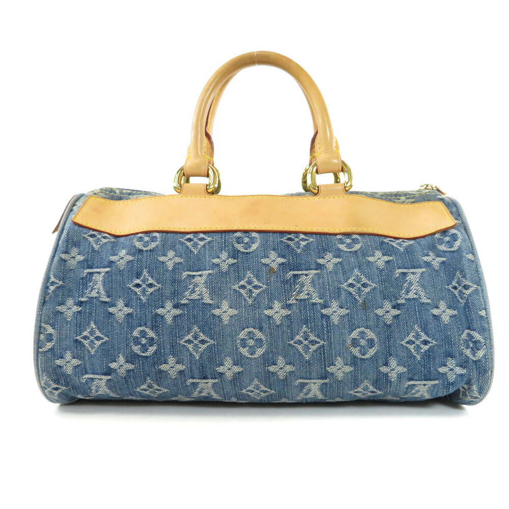 Louis Vuitton Speedy Denim Handbag Monogram Neo Blue